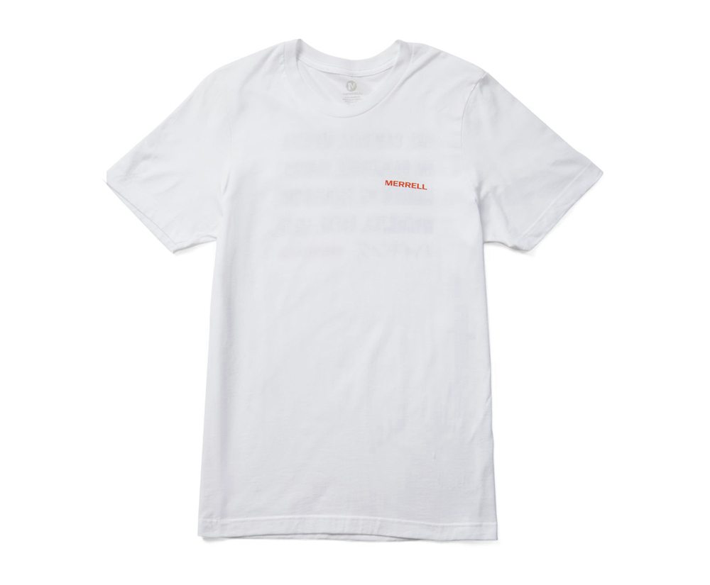 Merrell Short Sleeve White - Hike Translate Tee - Mens 49NDWZRHJ